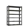6 Tier Metal Shelves for Storage Garage Shelving, Heavy Duty Storage Shelves Adjustable Garage Shelf in Black+ Gray