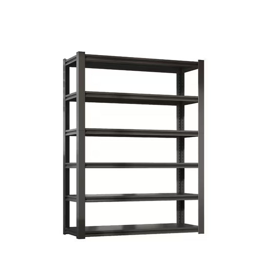 6 Tier Metal Shelves for Storage Garage Shelving, Heavy Duty Storage Shelves Adjustable Garage Shelf in Black+ Gray