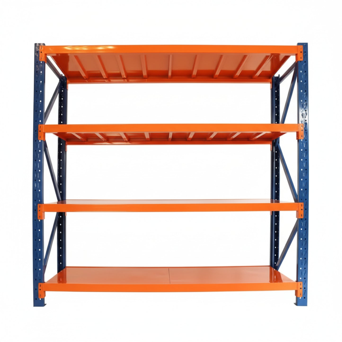 4400 Lb. 4-Tier Orange Steel Heavy Duty Adjustable Freestanding Storage Rack Garage Shelves