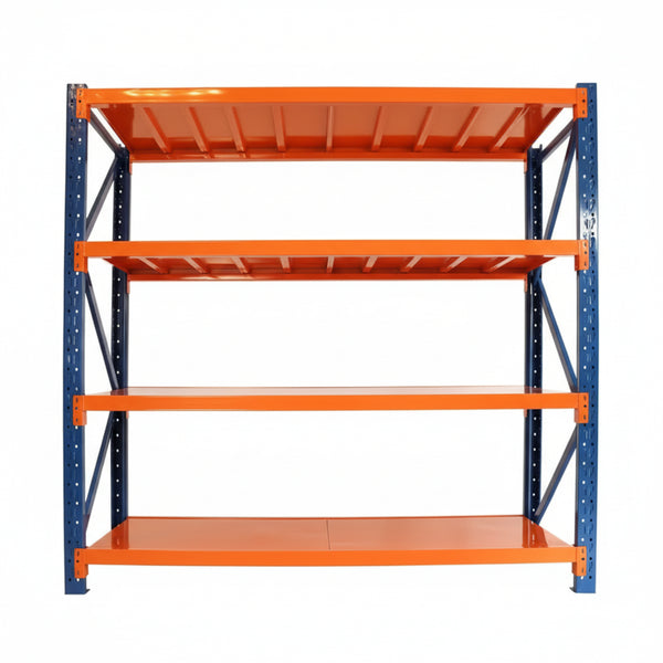4400 Lb. 4-Tier Orange Steel Heavy Duty Adjustable Freestanding Storage Rack Garage Shelves